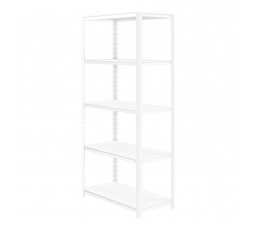 Kovový regál do garáže SAM, 900 x 1830 x 450 mm, bílý