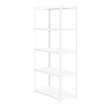 Kovový regál do garáže SAM, 900 x 1830 x 450 mm, bílý Kovový regál do garáže SAM, 900 x 1830 x 450 mm, bílý