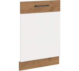Dvířka na myčku bez panelu VEGAS - ZM 713x596, Dub Lancelot / Bílý lesk