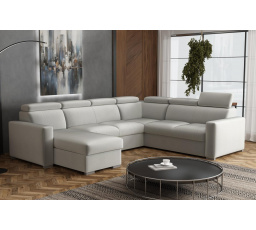 Sedací souprava Petrit U levá Paros světle šedá