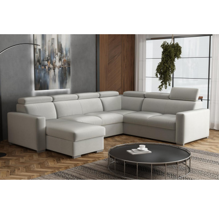 Sedací souprava Petrit U levá Paros světle šedá