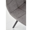 Jídelní židle K402, Šedá/Černá