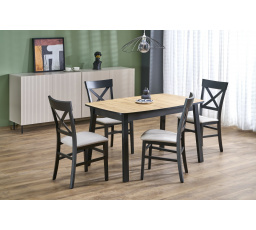 Jídelní stůl BARRIL, dub artisan/černá