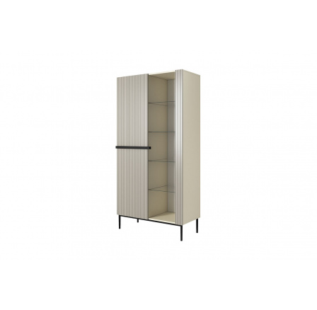 Vitrína Nicole, kašmír/ černé nožky