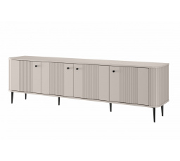 TV komoda Vesper 4D, kašmír / černé nohy