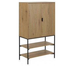 Regál Jaipur dub/černý