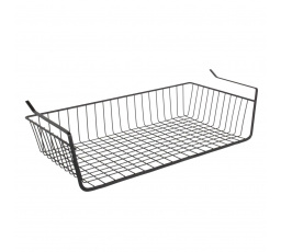 Závěsný koš pod polici L černý