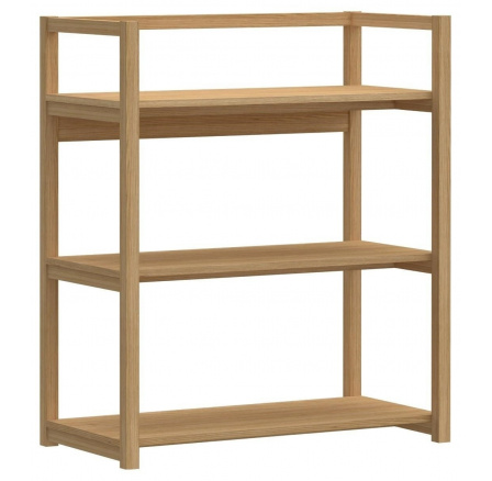 Regál Ludza 3 police dub přírodní