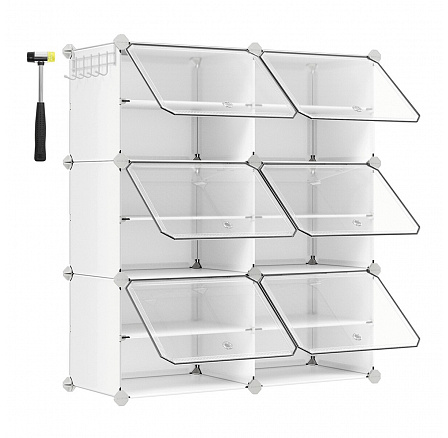 Botník, plast, bílá, ABO-E1033 WT