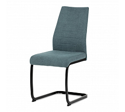 Jídelní židle, zelená, hladká látka, DCL-438 GRN2