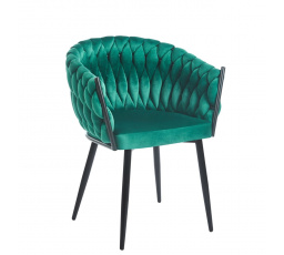 Židle velvet zelená K7-FX