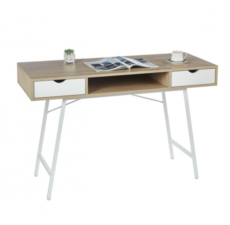 Psací stůl dub sonoma/bílý B18-FXJG