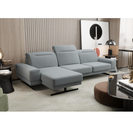 Rohová sedací souprava FIORE MINI 265x180 cm - šedá , levá