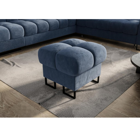 Taburet  ASPEN 55x55  cm - volitelný odstín- Galerie látek níže