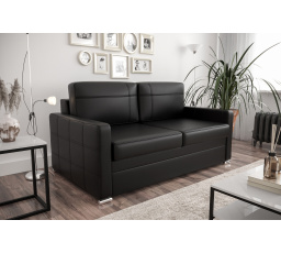 Sofa s funkcí spaní AVANTI III 167cm - přírodní kůže K-70 černá - rychlé odeslání