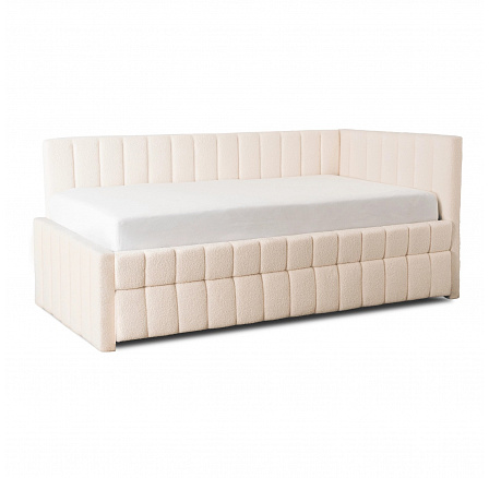 Postel 120x200 VILLEMO Krémová Boucle Postel 120x200 VILLEMO Krémová Boucle