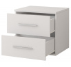 Noční stolek OMEGA I - 22, Bílá/Bílá