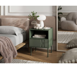 Noční stolek TRESSE, zelená