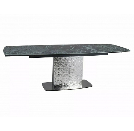 Jídelní stůl MONCLER CERAMIC, Verde Alpi/Nerezavějící ocel
