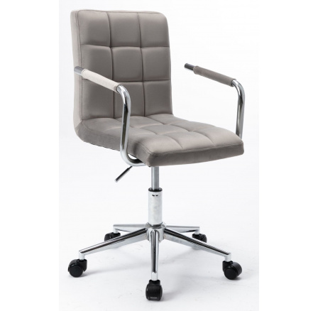 Otočná židle velvet šedá N-15 Otočná židle velvet šedá N-15