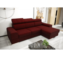 Rohová sedací souprava ROYAL MINI 260×160 - vínová , pravá