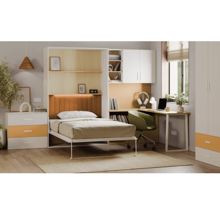 Sklápěcí postel FLEXI LUMIK Kašmír Žlutá CURRY