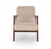 Křeslo MILANO 1S, Béžová 15/Tmavý ořech