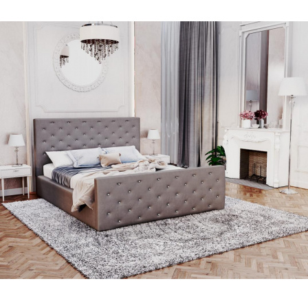 Čalouněná postel - PASSION TRINITY (GRAFIT) - 120 x 200