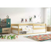 Dětská postel HUGO s matrací, Přírodní