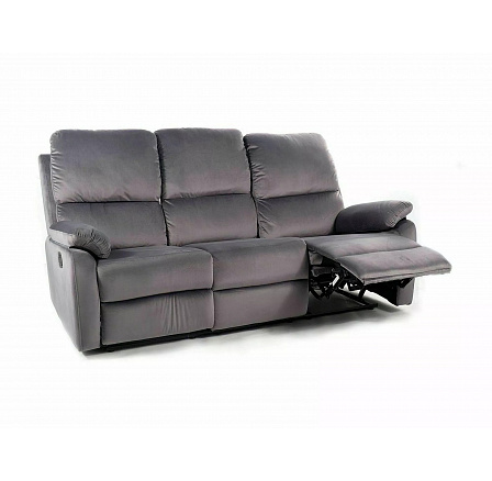 Pohovka SPENCER 3 VELVET, Šedý Bluvel 14