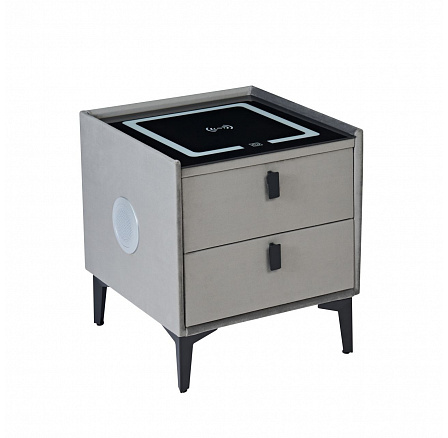 PŘEDPRODEJ -15% do 05.05! Noční stolek SMART - sametově šedá Riviera 91 SN11-FX
