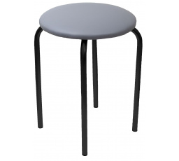 Stolička eko šedá - černý rám Chico 2