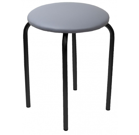 Stolička eko šedá - černý rám Chico 2
