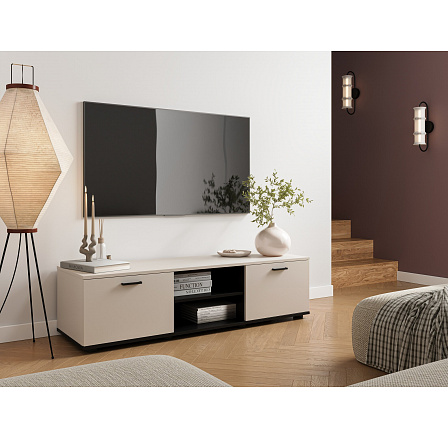 TV komoda SOHO 140, kašmír / černá