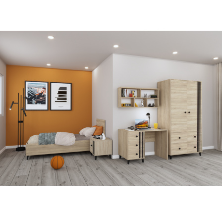 Dětský pokoj - FOX 4, Dub Sonoma