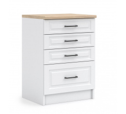 Kuchyňská dolní skříňka IRMA SZ40-4SZ, Bílá mat