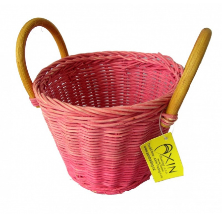 Ratanový košík ucha růžový
