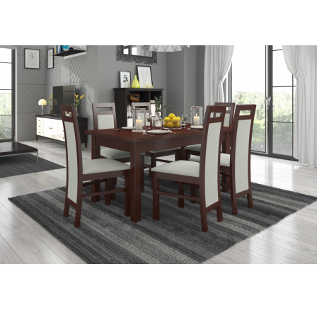 Sada stolu s židlemi RODOS 14 Tmavý ořech Sada stolu s židlemi RODOS 14 Tmavý ořech