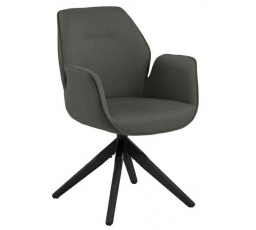 Otočné křeslo Aura tmavě šedé / černé s automatickým návratem