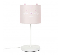 Dětská noční lampička Kočka růžová