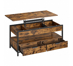 Konferenční stolek 100x50x48cm, mdf, old wood, AKF-E1252 OLW