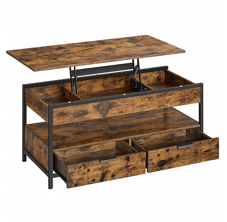 Konferenční stolek 100x50x48cm, mdf, old wood, AKF-E1252 OLW