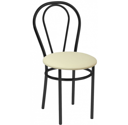 Židle eco béžová - černý rám Tulipán Židle eco béžová - černý rám Tulipán