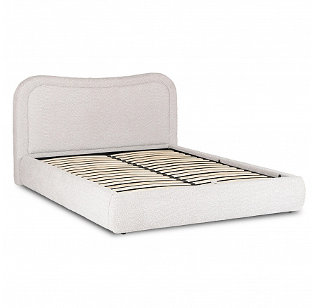 Postel 160x200 HAGA s Úložným Prostorem Krémové Boucle