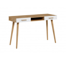 Psací stůl BRILLO B2S, Dub Ribeck + Bílý mat