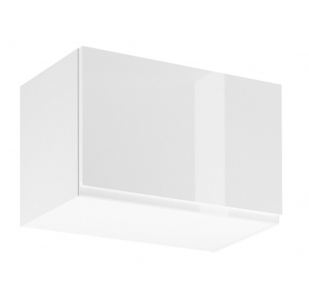 Kuchyňská horní skřínka ASPEN G60KN, Bílá/Bílý lesk