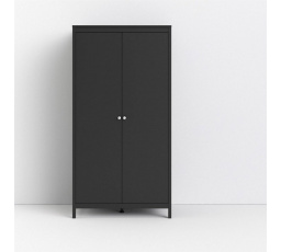 Šatní skříň REAL 2d, Černá