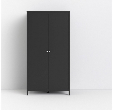 Šatní skříň REAL 2d, Černá