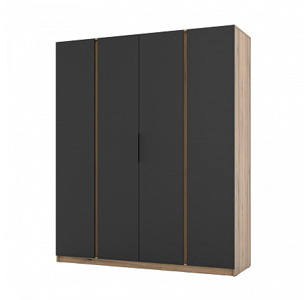 Skříň Keny VII - dub evoke/černá