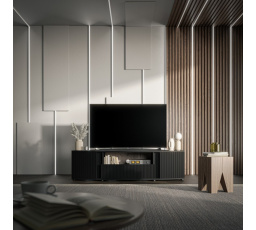 Tv komoda MICHELLE RTV, černá/ dub viking